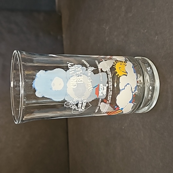 Grumpy Bear Care Bears Pizza Hut Promo Drinking Glass - Picture 2 of 5
